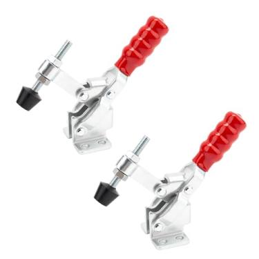 Imagem de Pacote com 2 braçadeiras de trava de porta de defumador compatíveis com a câmara de fumo Oklahoma Joe ou tampa da fornalha, braçadeira de alternância resistente ajustável para qualquer defumador