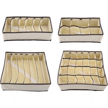 Imagem de Organizador Colmeia 4 Unidades Para Roupas íntimas Kit Multi