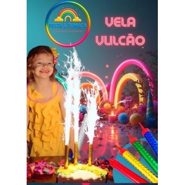 Imagem de 02 Velas Fontana Indoor tipo cascata velas bolos aniversários champanh