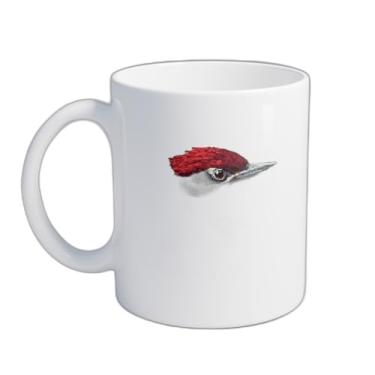 Imagem de Caneca Xícara de Café Porcelana 300ml Design Patade Madeira Arrafado