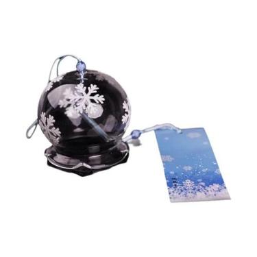 Imagem de Sino De Vento De Vidro Artesanal Japonês Para Decoração De Casa E Escr