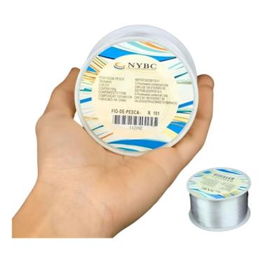 Imagem de Fio Nylon Incolor Pesca Resistente 0,35mm Carretel 100g Rolo 800m Artesanato Bijuterias Pescaria Costura - Fio-dePesca-0,35 - R101
