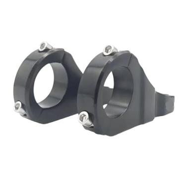 Imagem de Mesa de guidão de montagem direta CNC com coroa dupla, 31,8 mm, em liga de alumínio, para mountain bike downhill.