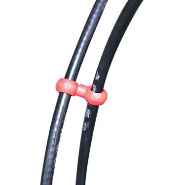 Imagem de Cryfokt S Estilo Clipes Guia de Cabo de Engrenagem de Freio de Furo Fixo para Bicicletas de Engrenagem Fixa e Dobrável 10 Peças de Plástico Preto Verde (Vermelho)