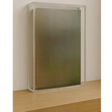 Imagem de Moldura Caixa Quadro Acrílico Transparente Cristal Para Mesa Aparador Estante – Foto Diploma Arte(18 x 27 x 4)