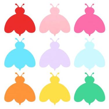 Imagem de Papel com recortes de avisos, 54 peças de papel de quadro de avisos em forma de abelha decorações com pontos adesivos para sala de aula, projetos de artesanato faça você mesmo, suprimentos de festa