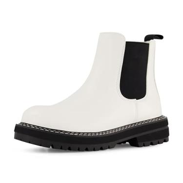 Imagem de Dunes Bota feminina Chase Chelsea, Branco, 11