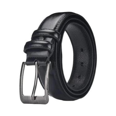 Imagem de Cinto De Couro Genuíno Masculino 2 Peças Estilo Para O Dia a Dia Conju