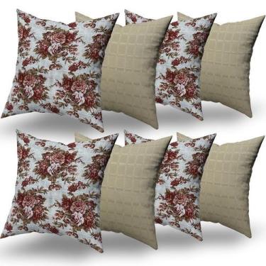 Imagem de Almofadas Decorativas 8 Unidades Com Ziper e Refil Silicone - RT MAGAZ