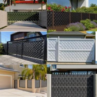 Imagem de Protetor de portão, fita para grade, sacada, varanda, pergolado Gold P