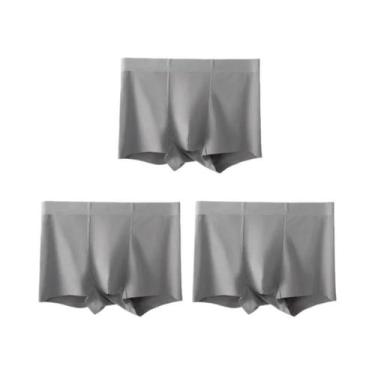 Imagem de 3 peças cuecas masculinas de algodão puro shorts masculinos - NONE, Ci