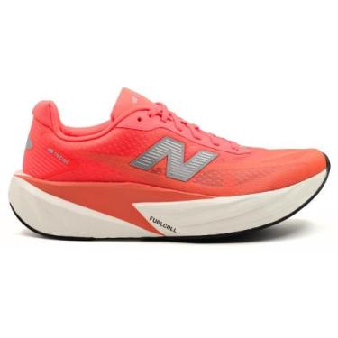 Imagem de Tênis New Balance Fuelcell Rebel V5 Feminino, Coral neon, 36