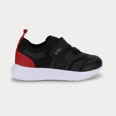 Imagem de Tênis Infantil Bibi Flash Tech Preto com Vermelho, 20
