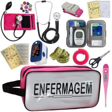 Imagem de Kit De Enfermagem Completo Medidor Glicose Aparelho Pressao - PREMIUM,