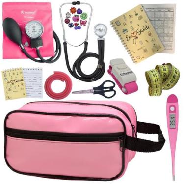Imagem de Kit Enfermagem Profissional Glicose Estagio Saude Completo - PREMIUM, 