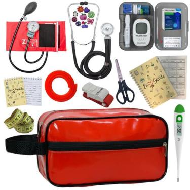Imagem de Kit Enfermagem Completo Top + Medidor Glicose  - PREMIUM, P.A. MED, IN
