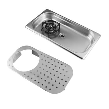 Imagem de GLOGLOW Outras Ferramentas e Acessórios de Barra Lavadora de Copos para Pia de Aço, Alta Pressão de 360 ​​graus, 12,8 X 7,1 Polegadas, para Cozinha Doméstica, Enxágue de Jarra de café e Restaurante,