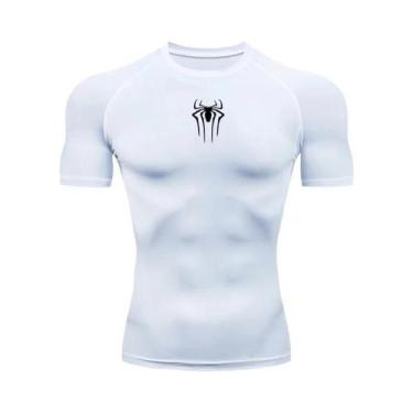 Imagem de Camiseta De Compressão Masculina De Secagem Rápida Manga Curta Para Fi