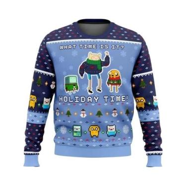 Imagem de Camisola De Natal Feia Masculina De Manga Comprida Grande, Macia E Con