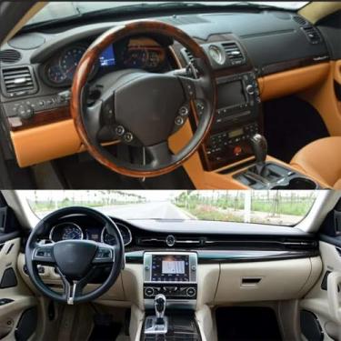 Imagem de LAVIYE Tapete de painel interior de camurça para carro, capa de painel de instrumentos, protetor solar, acessórios, para Maserati Quattroporte GranSport GTS