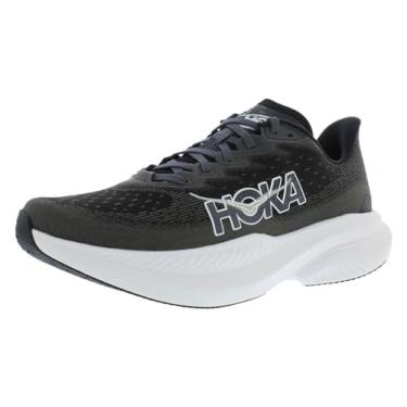 Imagem de HOKA ONE ONE Tênis masculino Mach 6, Preto/branco, 43