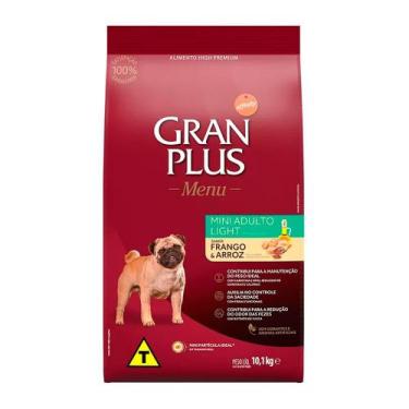 Imagem de Ração Gran Plus Cães Menu Light Mini Frango e Arroz  10,1kg - GRANPLUS