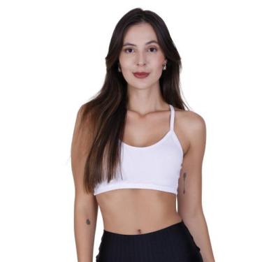 Imagem de Top Academia Alça Fina sem Bojo Nadador Fitness Liso Ana - NAKA MODAS,