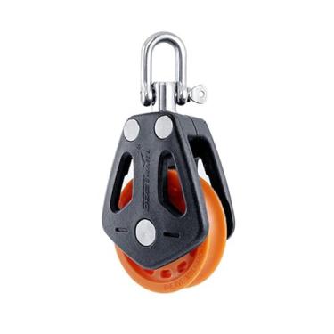 Imagem de Polia de Vela Nylon Guindaste Bloco Elevação Simples Giratória Profissional Robusta para Corda Aço Tração Manuseio Objetos Academia em Casa