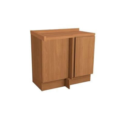 Imagem de Balcão De Cozinha C/ Tampo Ciela R627 Canto Reto C/ 1 Porta 98cm Canela - Kappesberg