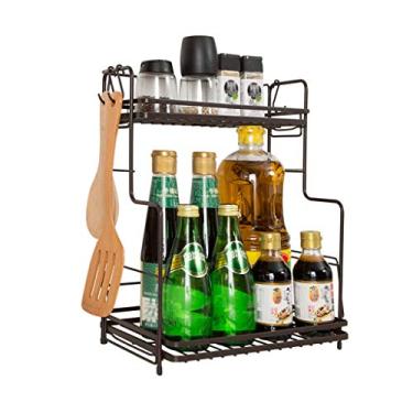 Imagem de Prateleiras de armazenamento, suporte de chão de cozinha, prateleiras de armazenamento de aço inoxidável, suporte de especiarias, suprimentos de cozinha (tamanho: 1) ()