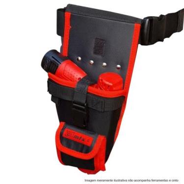 Imagem de Bolsa para cinto de carpinteiro com divisoria para parafusadeira, bits