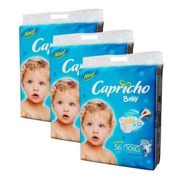 Imagem de Kit 3 fraldas capricho baby xxg / 56 168