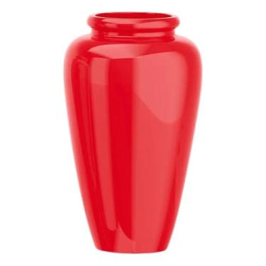 Imagem de Vaso Decorativo Fibra de Vidro Estilo Vietnamita Cilíndrico Para Plantas Decor 73cm Faraó (Vermelho)