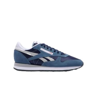 Imagem de Reebok Tênis feminino de couro clássico - preto ou branco, tamanho 34 a 43, Vector Navy Shadow Grey 1, 2.5 UK Men/ 1.5 UK Women, Tênis