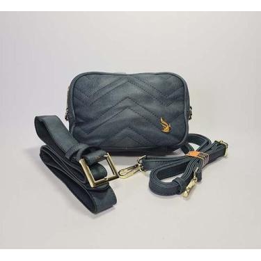 Imagem de Bolsa feminina transversal e pochete - golden fenix, Azul, P