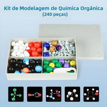 Imagem de Kit De Modelos De Química Orgânica Com 240 Peças, Modelos Moleculares 