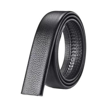 Imagem de Cinto Masculino De Couro Genuíno Sem Fivela 3.5cm De Largura Tamanhos 