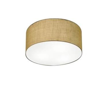 Imagem de Plafon Para Sala de TV Cilíndrico TV-3010 Cúpula Cor Palha - Lustres V