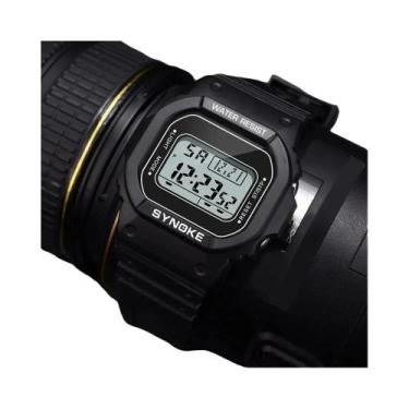 Imagem de Relógio Digital Militar Masculino À Prova d'Água Multifuncional Lumino