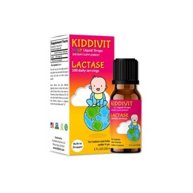Imagem de Gotas de Lactasa para Bebés Kiddivit 1000 Unidades 30ml Sin Gluten