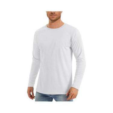 Imagem de Camiseta Masculina De Manga Longa Com Proteção UV UPF50+, Secagem Rápi