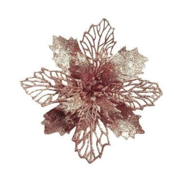 Imagem de Enfeites Para Árvore De Natal, Flores Artificiais, Pingente Pendurado,