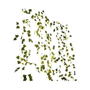 Imagem de Luzes De Cordão Em Forma De Folha Verde Com Bateria, Guirlanda De Fada