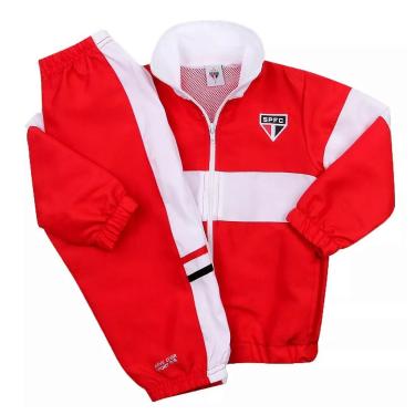 Imagem de Conjunto Agasalho São Paulo Infantil Microfibra Oficial