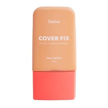 Imagem de Base Líquida Cover Fix 30ml Dailus Cobertura Perfeita e Alta Fixação D5 Médio