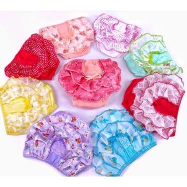 Imagem de Calcinha Bunda Rica Bebe Menina 100% Algodão 6 Und Sortidas - Star Gol