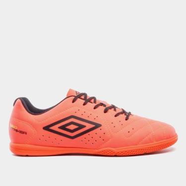 Imagem de Chuteira Futsal Umbro Neo Striker Unissex, Rosa, Preto, 44