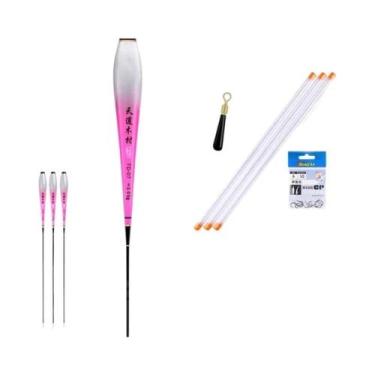 Imagem de Boia Luminosa Nano Para Pesca (3 Peças) Com Tubos, Sem Cauda, Para Rio