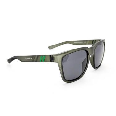 Imagem de Óculos Solar Speedo Float 10 E12 Verde Fosco Lente Cinza Polarizada -,