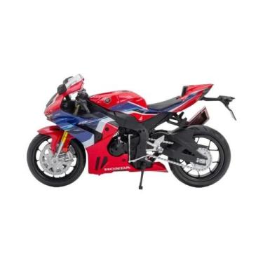 Imagem de Modelo De Moto BMW S1000RR Em Escala 1:12 Com Pneus De Borracha E Dire
